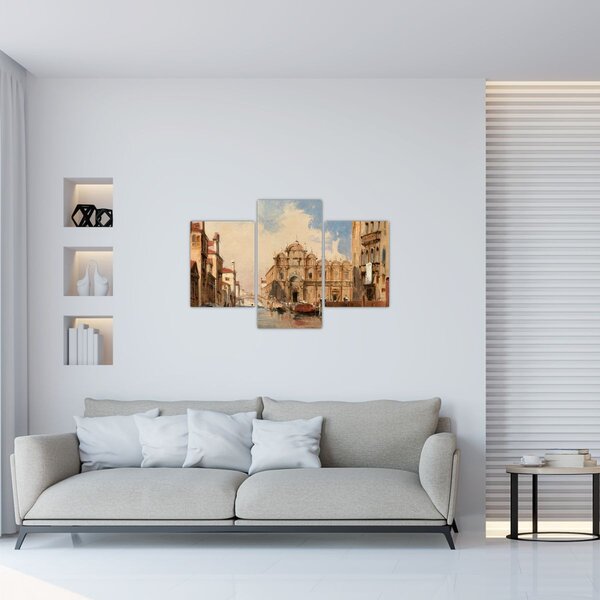 Tablou - Jules-Romain Joyant, The Scuola di San Marco, Venice, reproducere (90x60 cm)