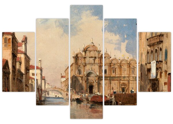 Tablou - Jules-Romain Joyant, The Scuola di San Marco, Venice, reproducere (150x105 cm)