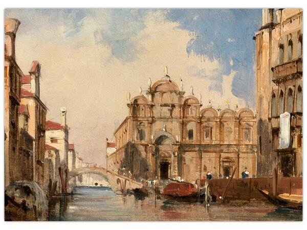 Tablou - Jules-Romain Joyant, The Scuola di San Marco, Venice, reproducere (70x50 cm)