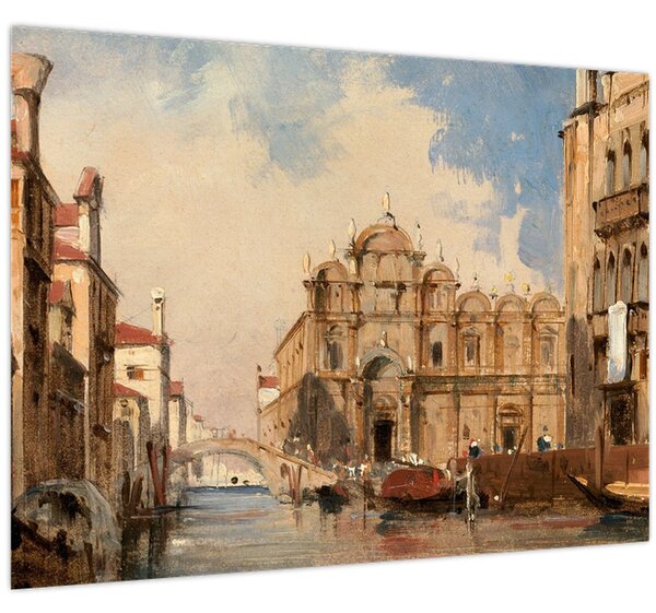 Tablou - Jules-Romain Joyant, The Scuola di San Marco, Venice, reproducere (70x50 cm)