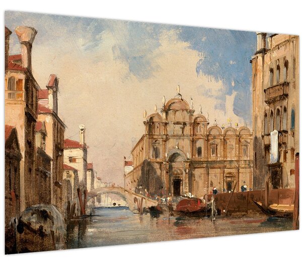 Tablou - Jules-Romain Joyant, The Scuola di San Marco, Venice, reproducere (90x60 cm)