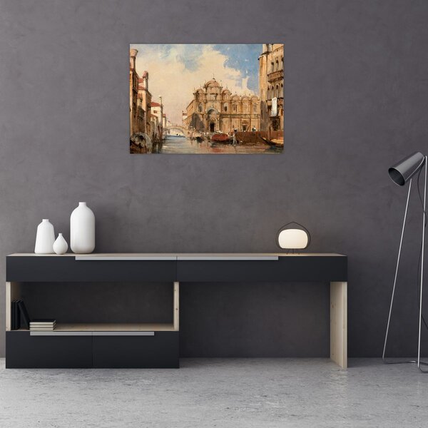Tablou - Jules-Romain Joyant, The Scuola di San Marco, Venice, reproducere (70x50 cm)