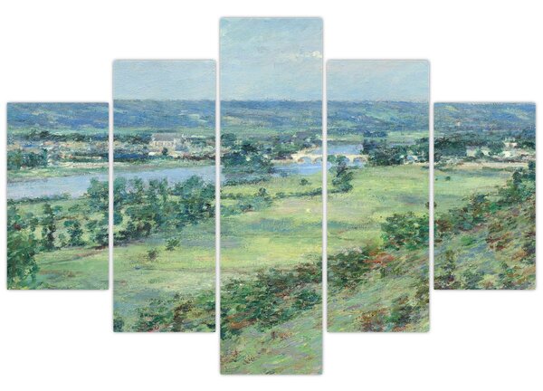 Tablou - Theodore Robinson, The Valley of the Seine, From the Hills of Giverny, reproducere (150x105 cm)