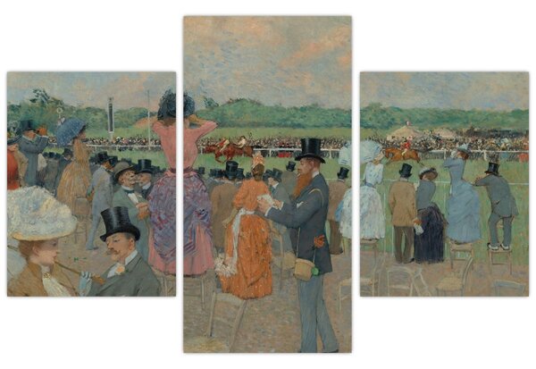 Tablou - Jean-Louis Forain, The Races at Longchamp, reproducere (90x60 cm)