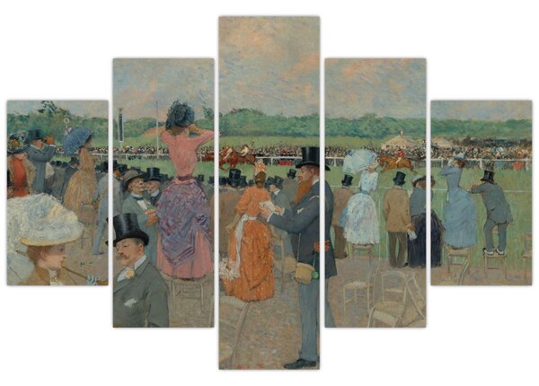 Tablou - Jean-Louis Forain, The Races at Longchamp, reproducere (150x105 cm)