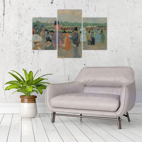 Tablou - Jean-Louis Forain, The Races at Longchamp, reproducere (90x60 cm)