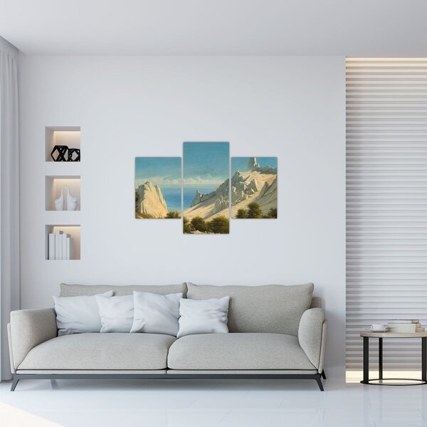 Tablou - Georg Emil Libert, View of Sommerspiret, the Cliffs of Møn, reproducere (90x60 cm)