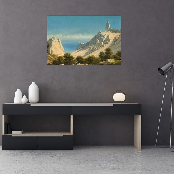 Tablou - Georg Emil Libert, View of Sommerspiret, the Cliffs of Møn, reproducere (90x60 cm)
