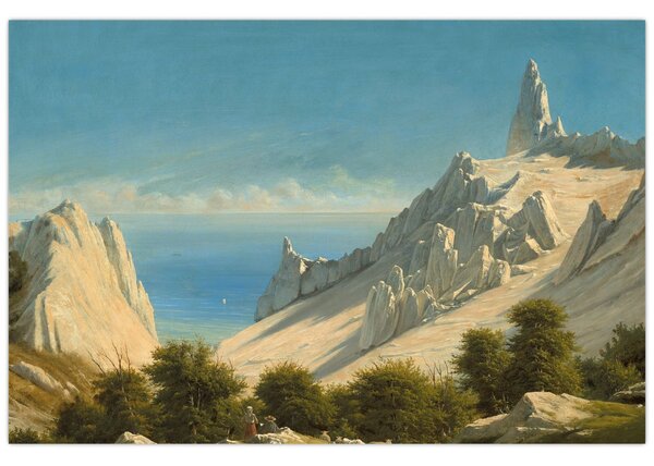 Tablou - Georg Emil Libert, View of Sommerspiret, the Cliffs of Møn, reproducere (90x60 cm)