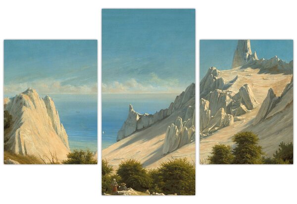 Tablou - Georg Emil Libert, View of Sommerspiret, the Cliffs of Møn, reproducere (90x60 cm)