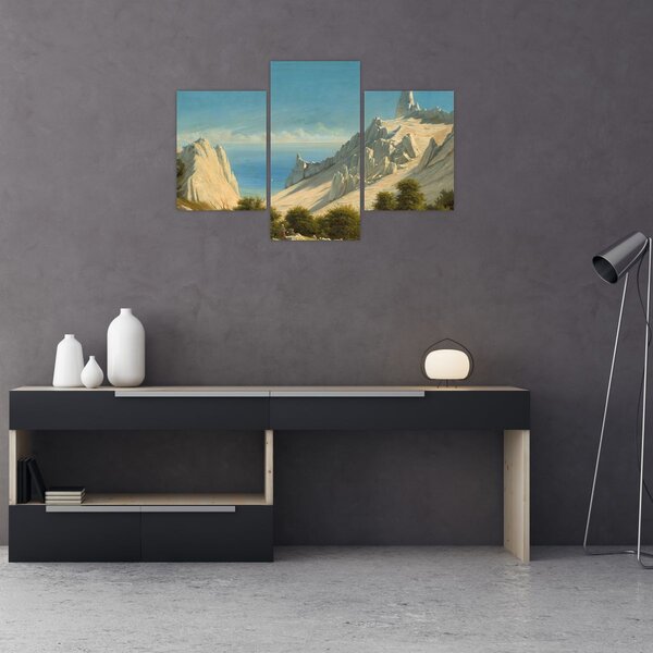 Tablou - Georg Emil Libert, View of Sommerspiret, the Cliffs of Møn, reproducere (90x60 cm)