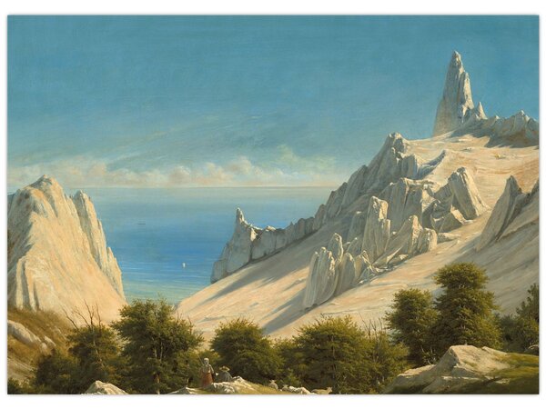 Tablou - Georg Emil Libert, View of Sommerspiret, the Cliffs of Møn, reproducere (70x50 cm)