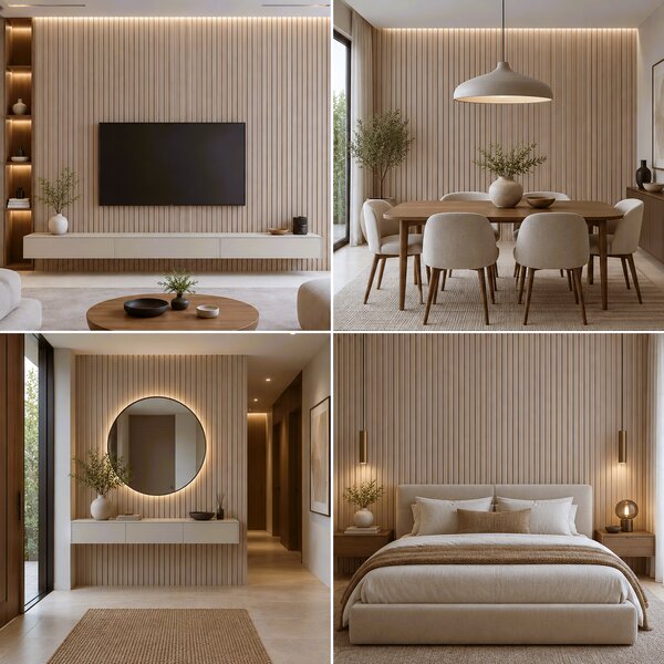 Panou decorativ PVC Melis 15 × 1 × 270 cm