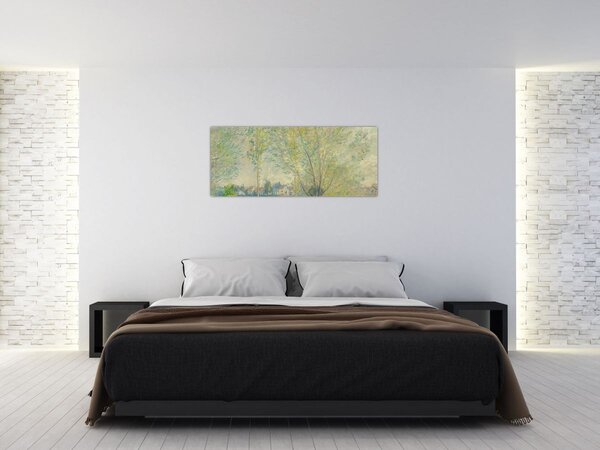 Tablou - Claude Monet, The Willows, reproducere (120x50 cm)