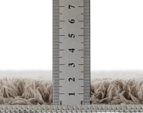 Covoraș Universal Antiderapant Comfort, Bej, Mărime 60 100 cm, Poliester, Lungime Fir 20 mm, Grosime Totală 22 mm 60 x 100