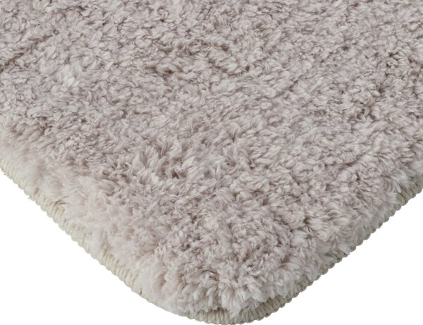 Covoraș Universal Antiderapant Comfort, Gri Deschis, Mărime 60 100 cm, Poliester, Lungime Fir 20 mm, Grosime Totală 22 mm 60 x 100