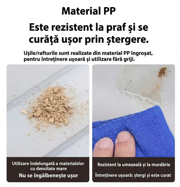 Pantofar cu 6 Niveluri și Uși Rabatabile Anti-Praf, 127 cm
