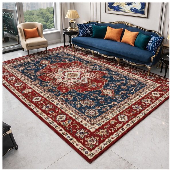 Covor Decorativ Stil Persan, Medalion Central, 230 x 160 cm