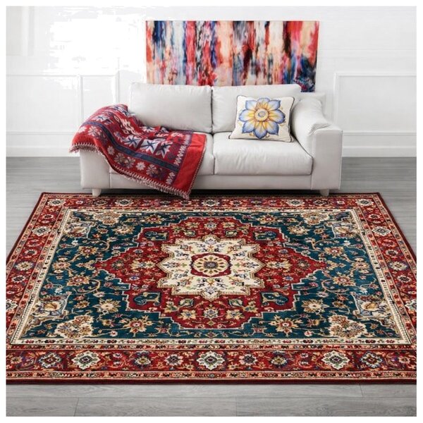 Covor Decorativ Stil Persan, Medalion Central, 230 x 160 cm