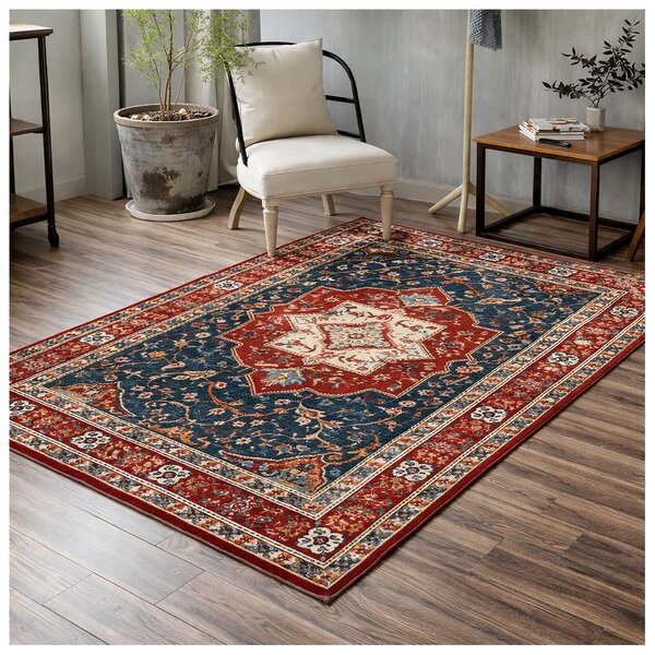 Covor Decorativ Stil Persan, Medalion Central, 230 x 160 cm
