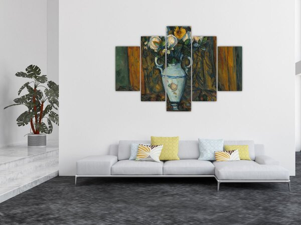 Tablou - Paul Cézanne, Vase of Flowers, reproducere (150x105 cm)