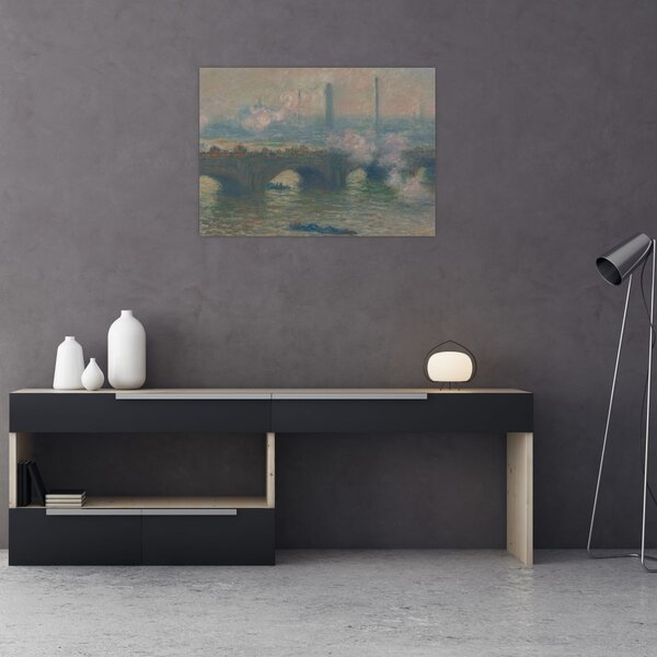 Tablou - Claude Monet, Waterloo Bridge, Gray Day, reproducere (70x50 cm)