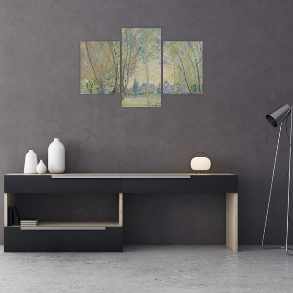 Tablou - Claude Monet, Woman Seated under the Willows, reproducere (90x60 cm)