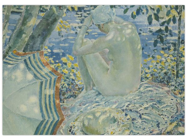 Tablou - Frederick Carl Frieseke, On the Bank, reproducere (70x50 cm)