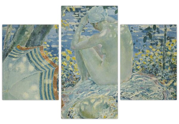 Tablou - Frederick Carl Frieseke, On the Bank, reproducere (90x60 cm)