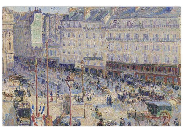 Tablou - Camille Pissarro, The Place du Havre, reproducere (90x60 cm)