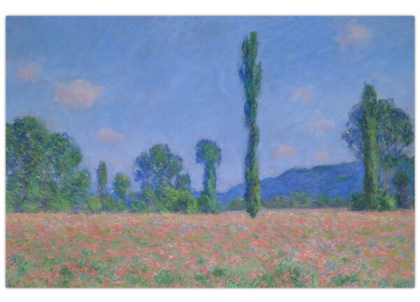 Tablou - Claude Monet, Poppy Field (Giverny), reproducere (90x60 cm)