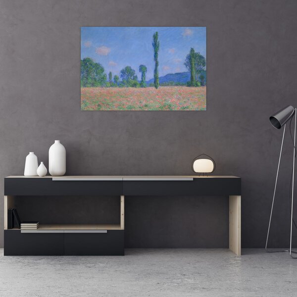 Tablou - Claude Monet, Poppy Field (Giverny), reproducere (90x60 cm)