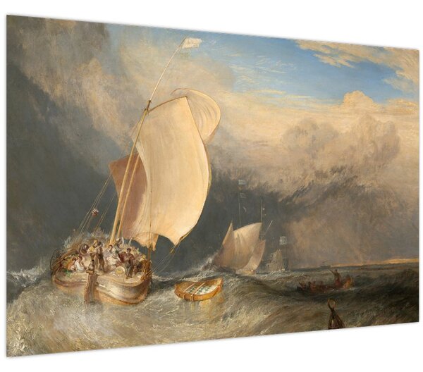 Tablou - William Turner, Fishing Boats with Hucksters Bargaining for Fish, reproducere (90x60 cm)