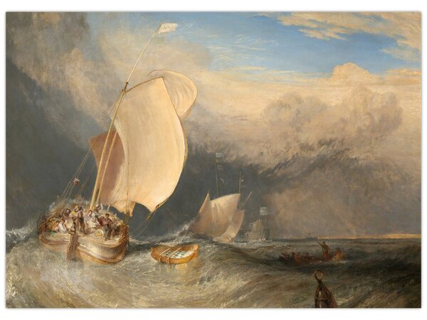 Tablou - William Turner, Fishing Boats with Hucksters Bargaining for Fish, reproducere (70x50 cm)