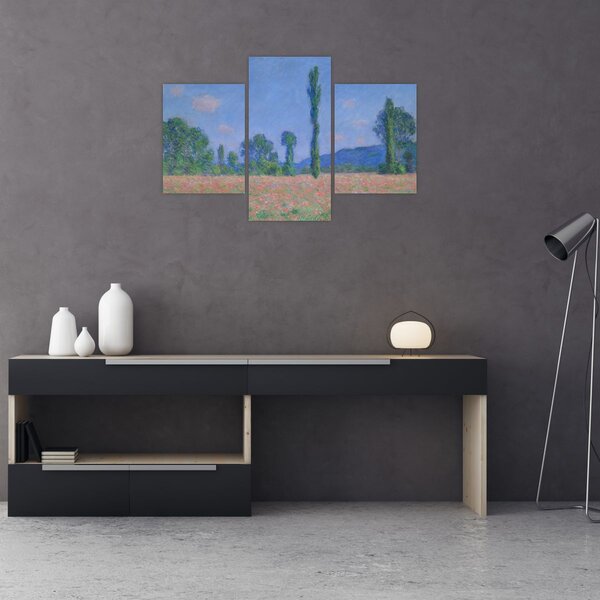 Tablou - Claude Monet, Poppy Field (Giverny), reproducere (90x60 cm)