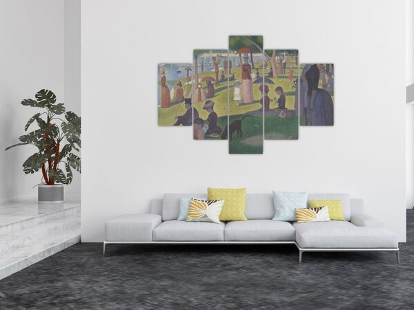 Tablou - Georges Seurat, A Sunday on La Grande Jatte, reproducere (150x105 cm)