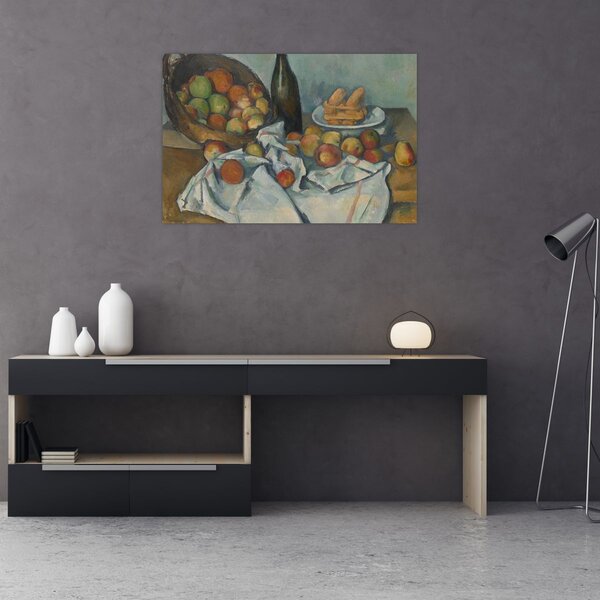 Tablou - Paul Cezanne, The Basket of Apples, reproducere (90x60 cm)
