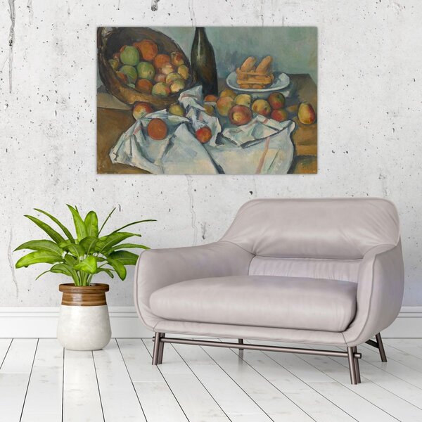 Tablou - Paul Cezanne, The Basket of Apples, reproducere (90x60 cm)