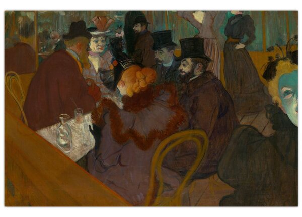 Tablou - Henri de Toulouse-Lautrec, At the Moulin Rouge, reproducere (90x60 cm)