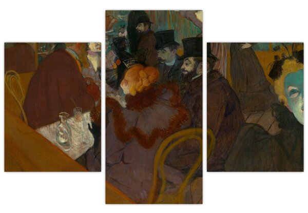 Tablou - Henri de Toulouse-Lautrec, At the Moulin Rouge, reproducere (90x60 cm)