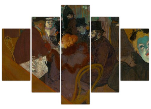 Tablou - Henri de Toulouse-Lautrec, At the Moulin Rouge, reproducere (150x105 cm)