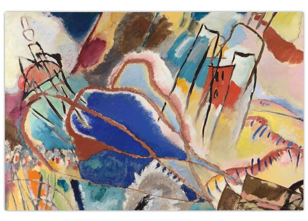 Tablou - Vasily Kandinsky, Improvisation No. 30 (Cannons), reproducere (90x60 cm)