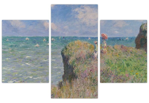 Tablou - Claude Monet, Cliff Walk at Pourville, reproducere (90x60 cm)