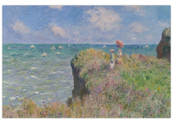 Tablou - Claude Monet, Cliff Walk at Pourville, reproducere (90x60 cm)