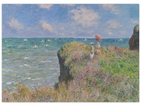 Tablou - Claude Monet, Cliff Walk at Pourville, reproducere (70x50 cm)