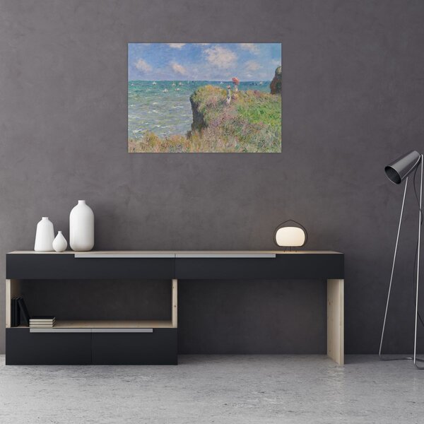 Tablou - Claude Monet, Cliff Walk at Pourville, reproducere (70x50 cm)