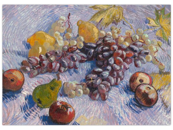 Tablou - Vincent van Gogh, Grapes, Lemons, Pears, and Apples, reproducere (70x50 cm)