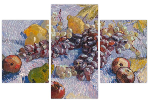 Tablou - Vincent van Gogh, Grapes, Lemons, Pears, and Apples, reproducere (90x60 cm)