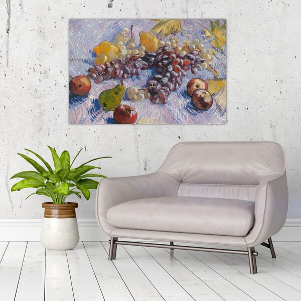 Tablou - Vincent van Gogh, Grapes, Lemons, Pears, and Apples, reproducere (90x60 cm)