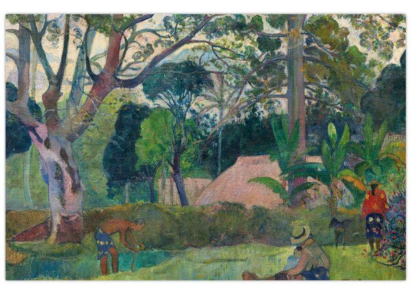 Tablou - Paul Gauguin, Te raau rahi (The Big Tree), reproducere (90x60 cm)